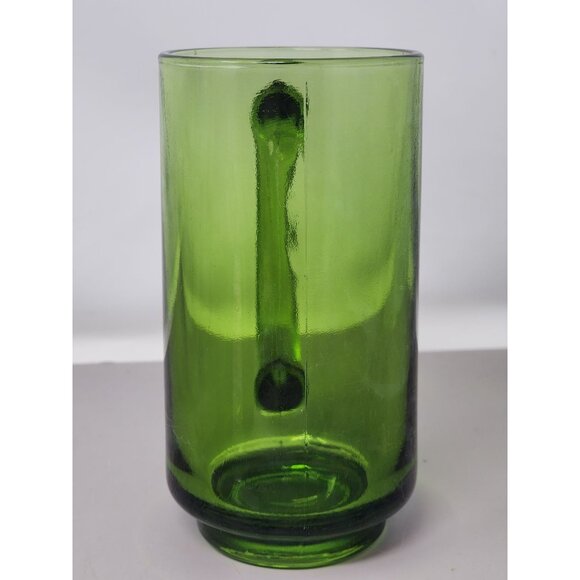 Vintage Emerald Green Glass‎ Beer Mug & Jagermeister 2 Shot Glasses Set - Picture 3 of 15